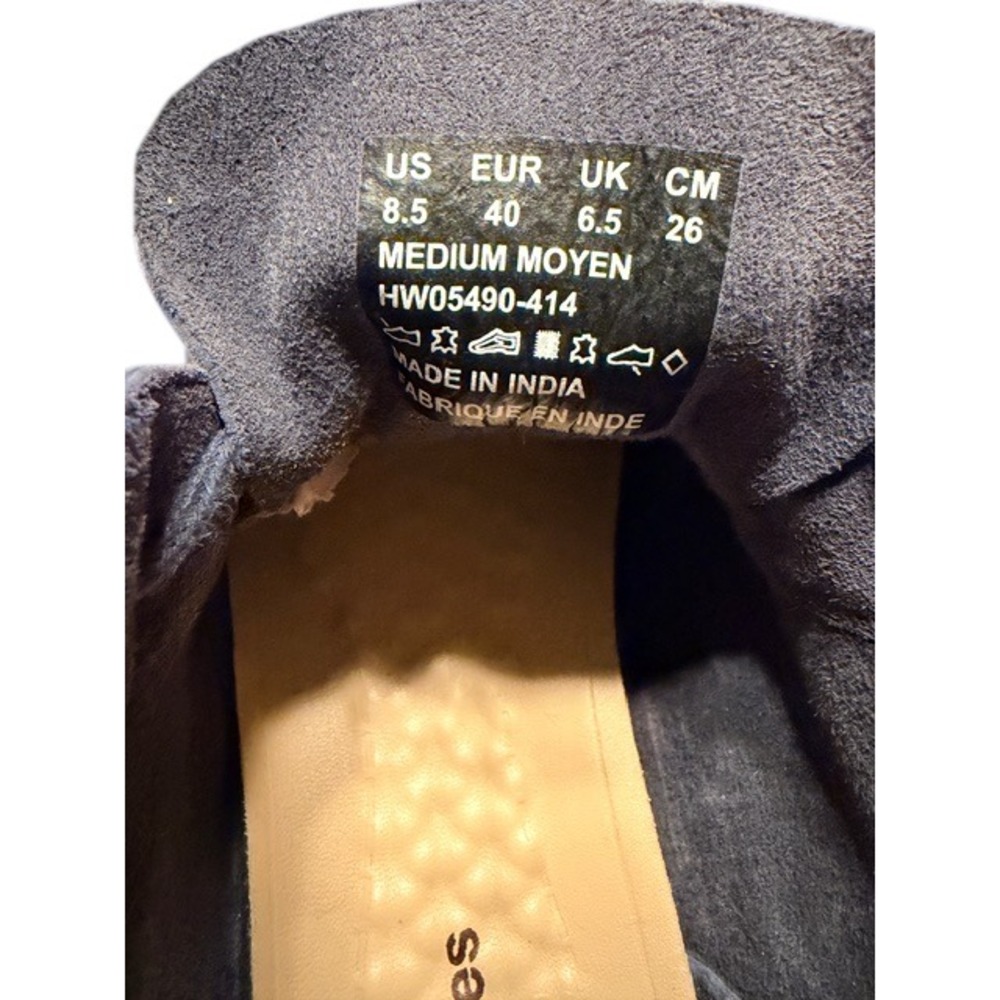 Hush Puppies Cyra Catelyn Blue Suede Ankle Booties Size 8.5 Chukka Desert Boots - Picture 8 of 8